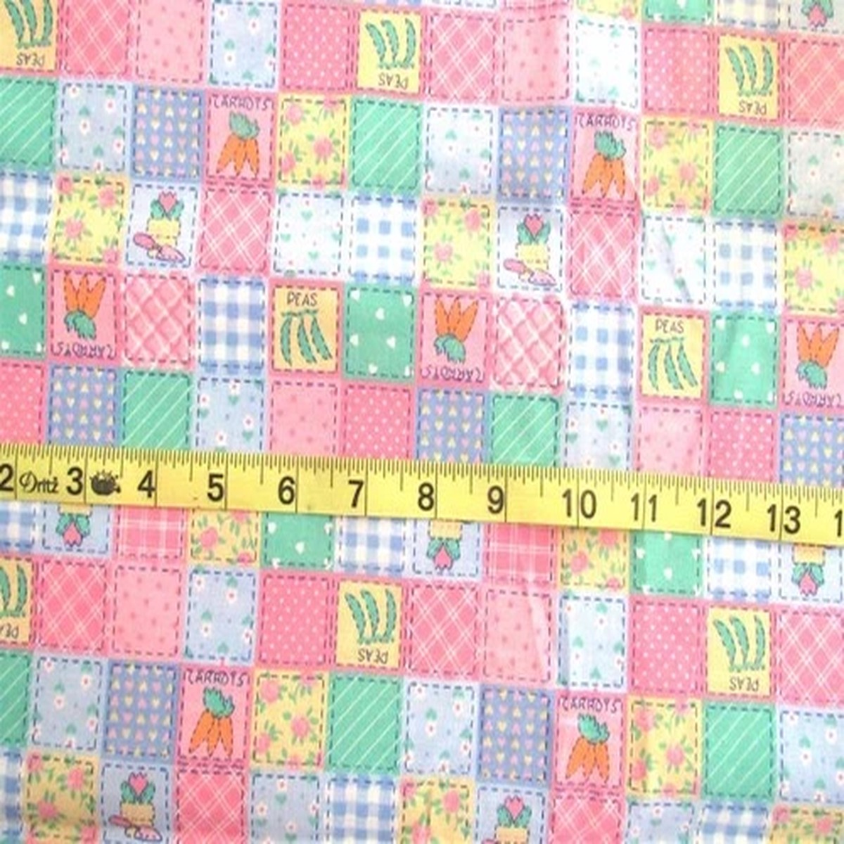 1 yd 100% Cotton Fabric Easter 1" Squares by Fabric Traditions