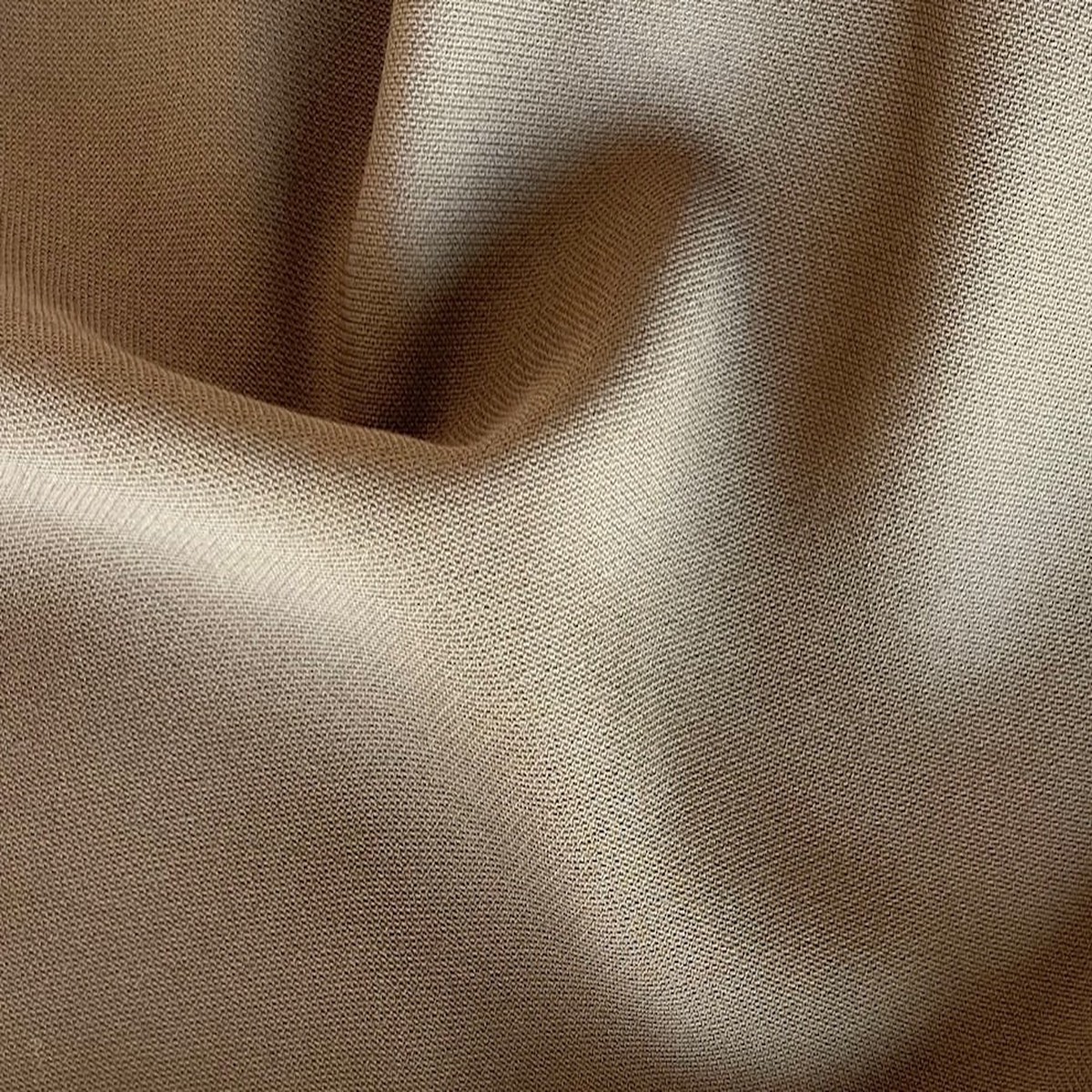 Classic Bronzed Almond Wool & Cotton Tricotine