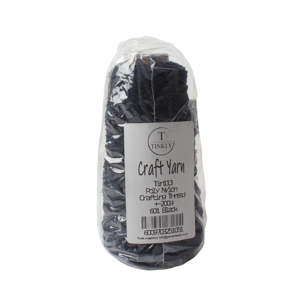 CRAFT YARN NYLON 200G BLACK