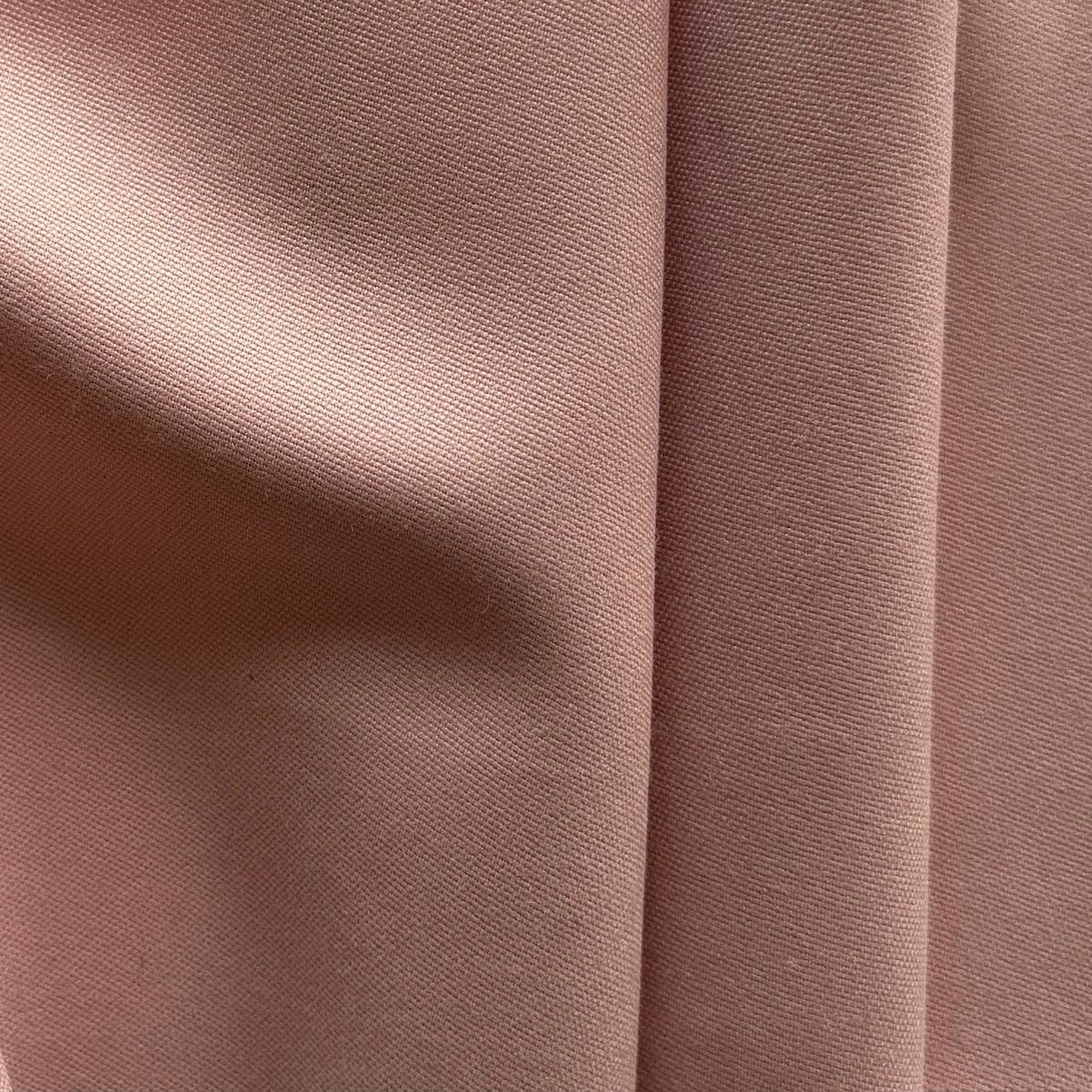 Mid to Heavy-Weight Coral Blush Virgin Wool Gabardine (Made in Italy)