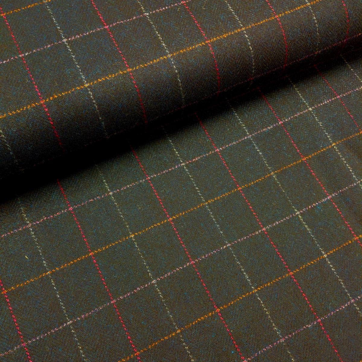 100% Pure New Wool - Navy Blue Window Pane