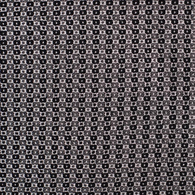 1 Yard of Italian Black and Silver Cotton-Blended Suiting