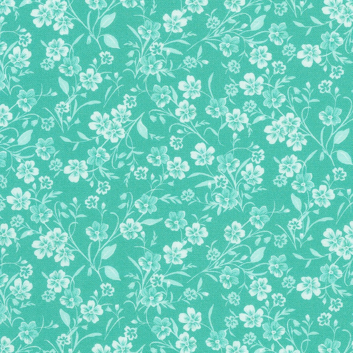 Fabric Market Wildflowers in Lagoon
