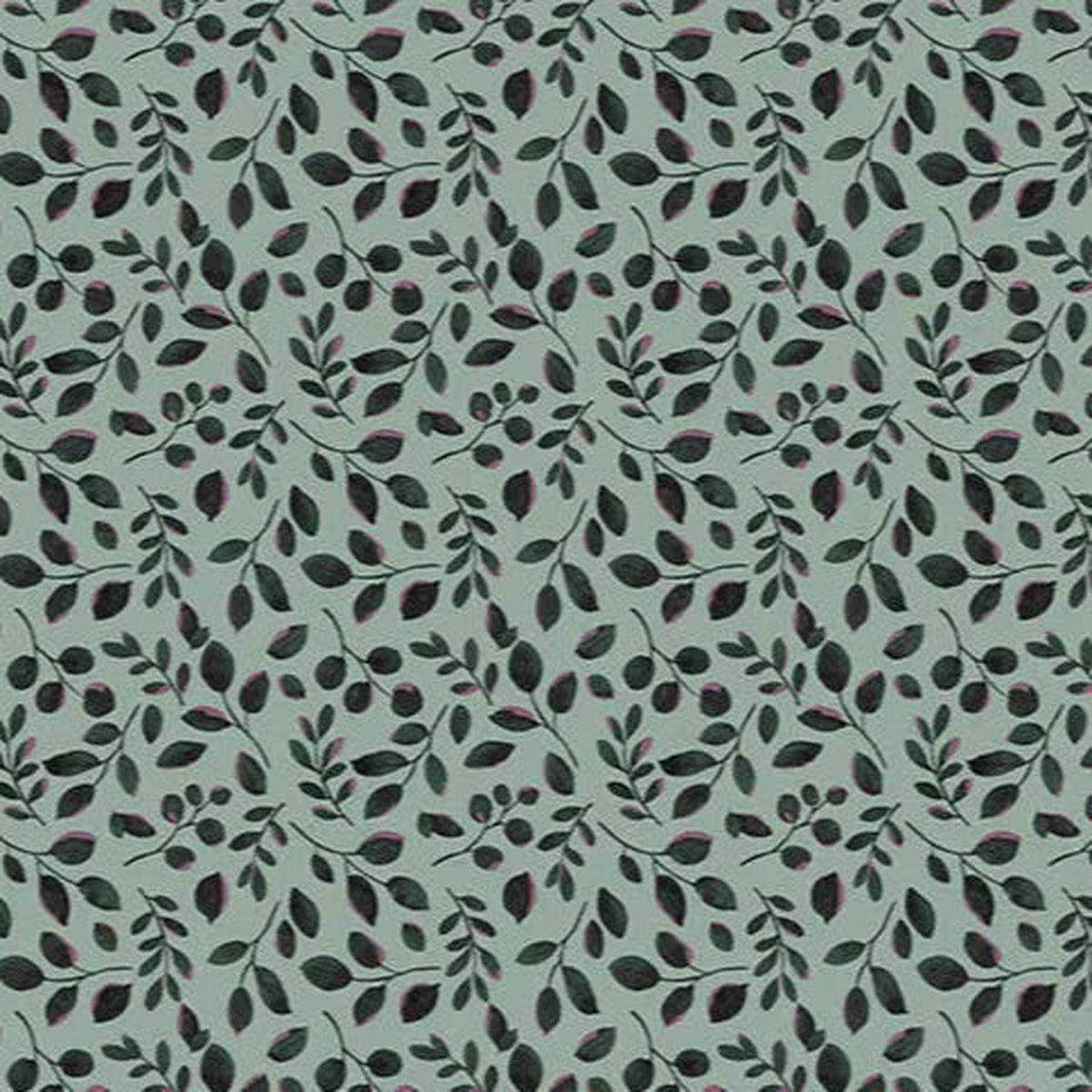 Garden Leaves Quilting Cuddle Green Fabric per yard
