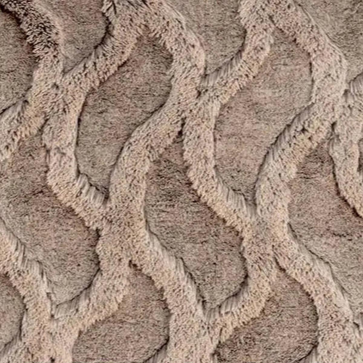 Luxe Cuddle Bunny Bailey Chocolate/Almond Fabric per yard