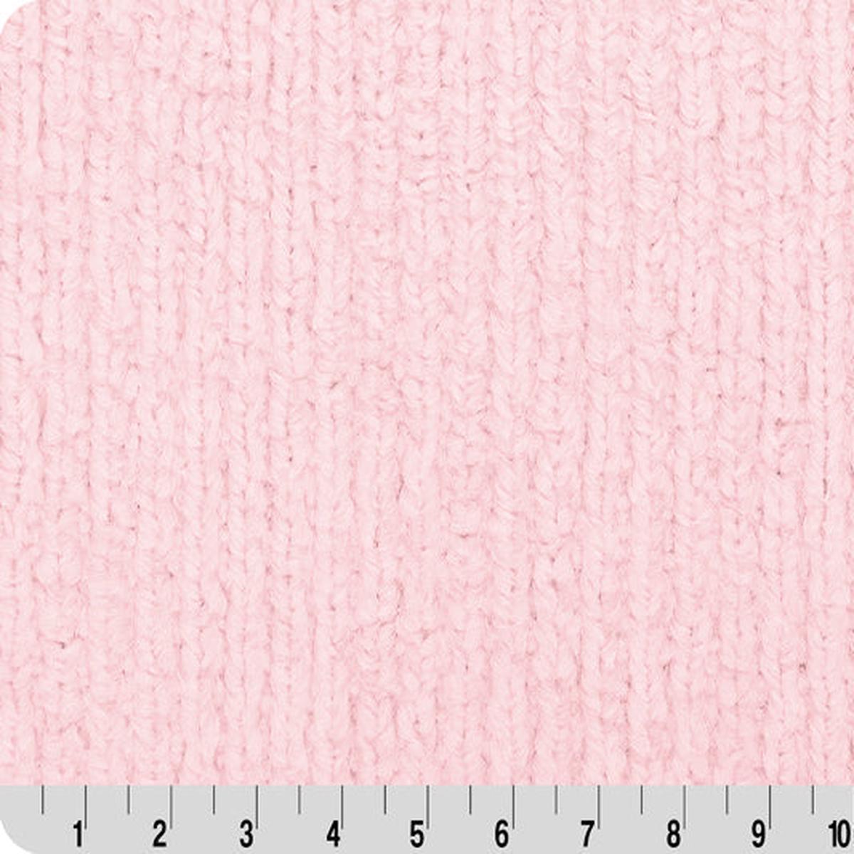 Luxe Cuddle Weave Ice Pink 58" - 60" Fabric per yard