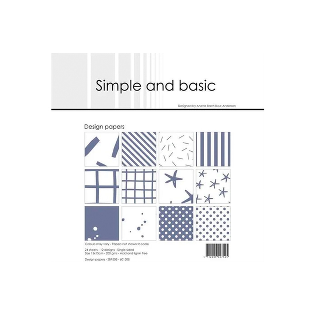 6" x 6" Paper Pack (24pk) - Simple & Basic: Eggplant