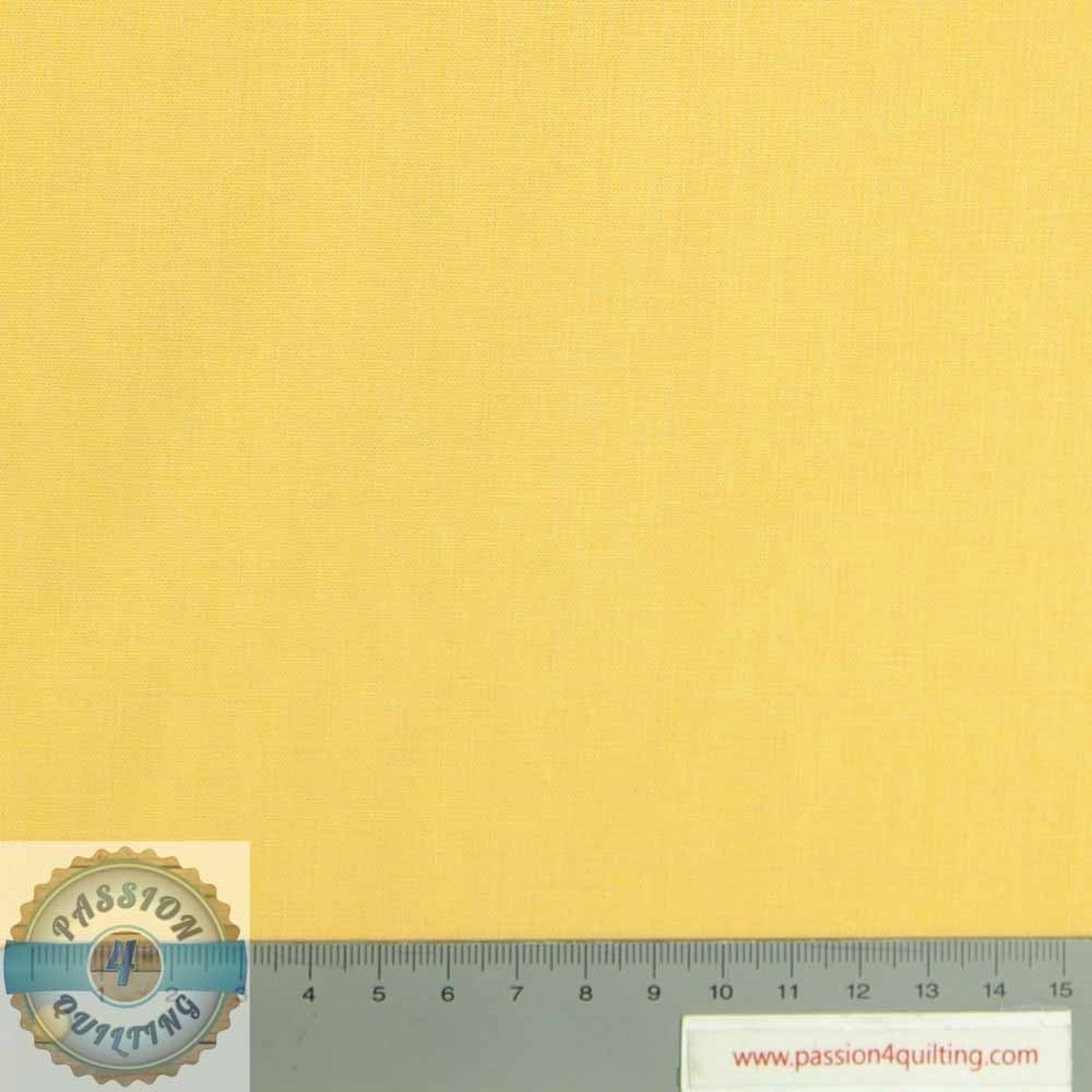 Colour Yellow Plain per 25cm