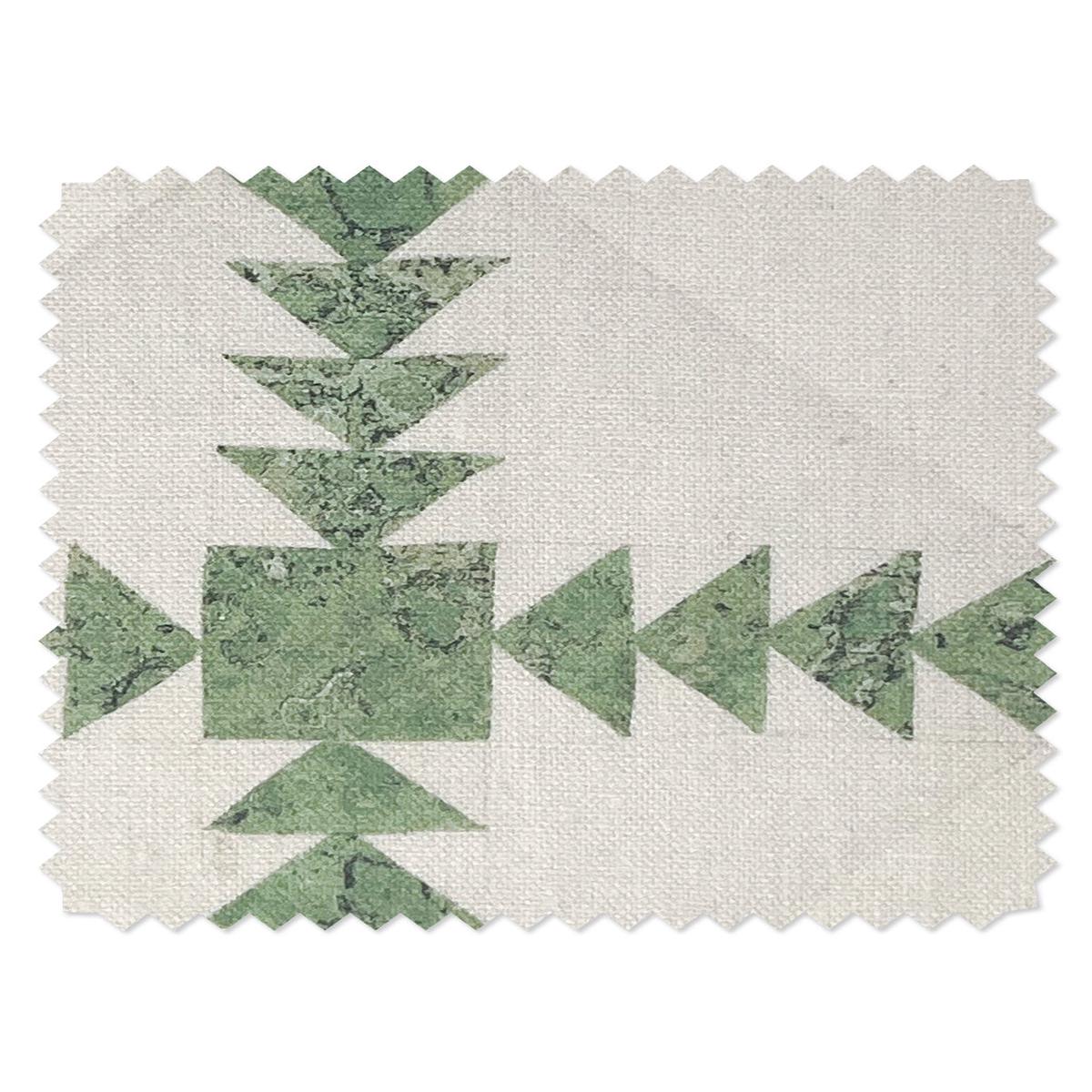 'Borden' Linen Fabric by Nathan Turner - Green