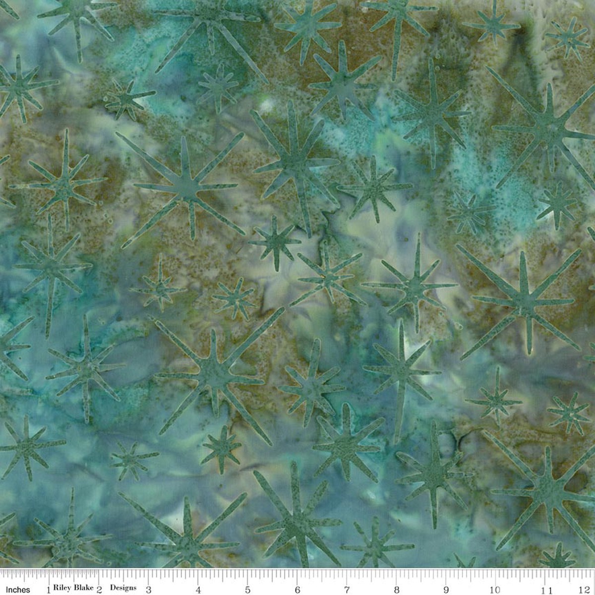 RB Batiks Spilled Tea - Starburst Groove