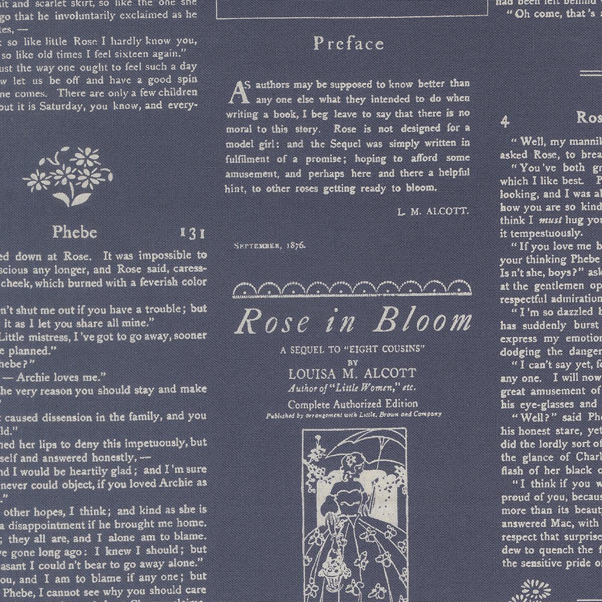 True Love Alcott Text Twilight M526313 by Lella Boutique for Moda Fabrics (sold in 25cm increments)