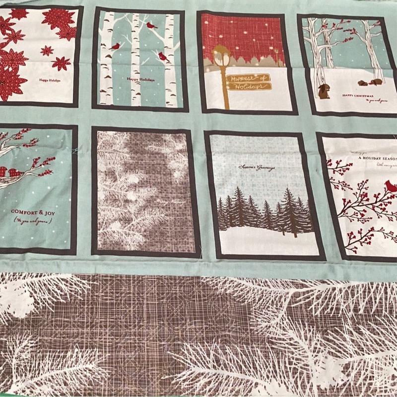 XP048 Winter's Lane by Kate & Birdie Paper Co. Christmas Advent Panel | Moda