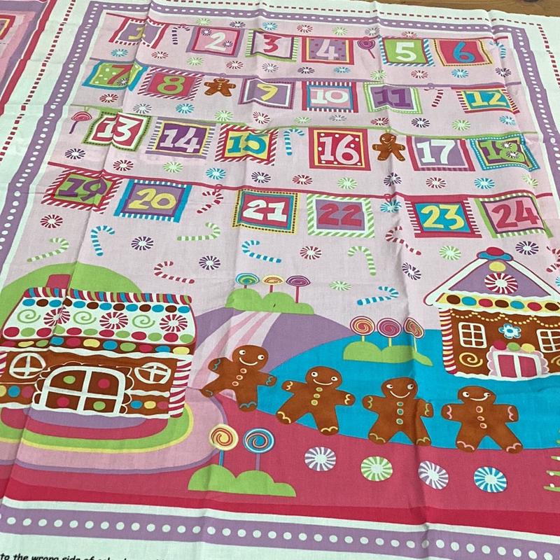 XP059 Candy Christmas Advent Calendar Panel | Sugar & Spice Textiles