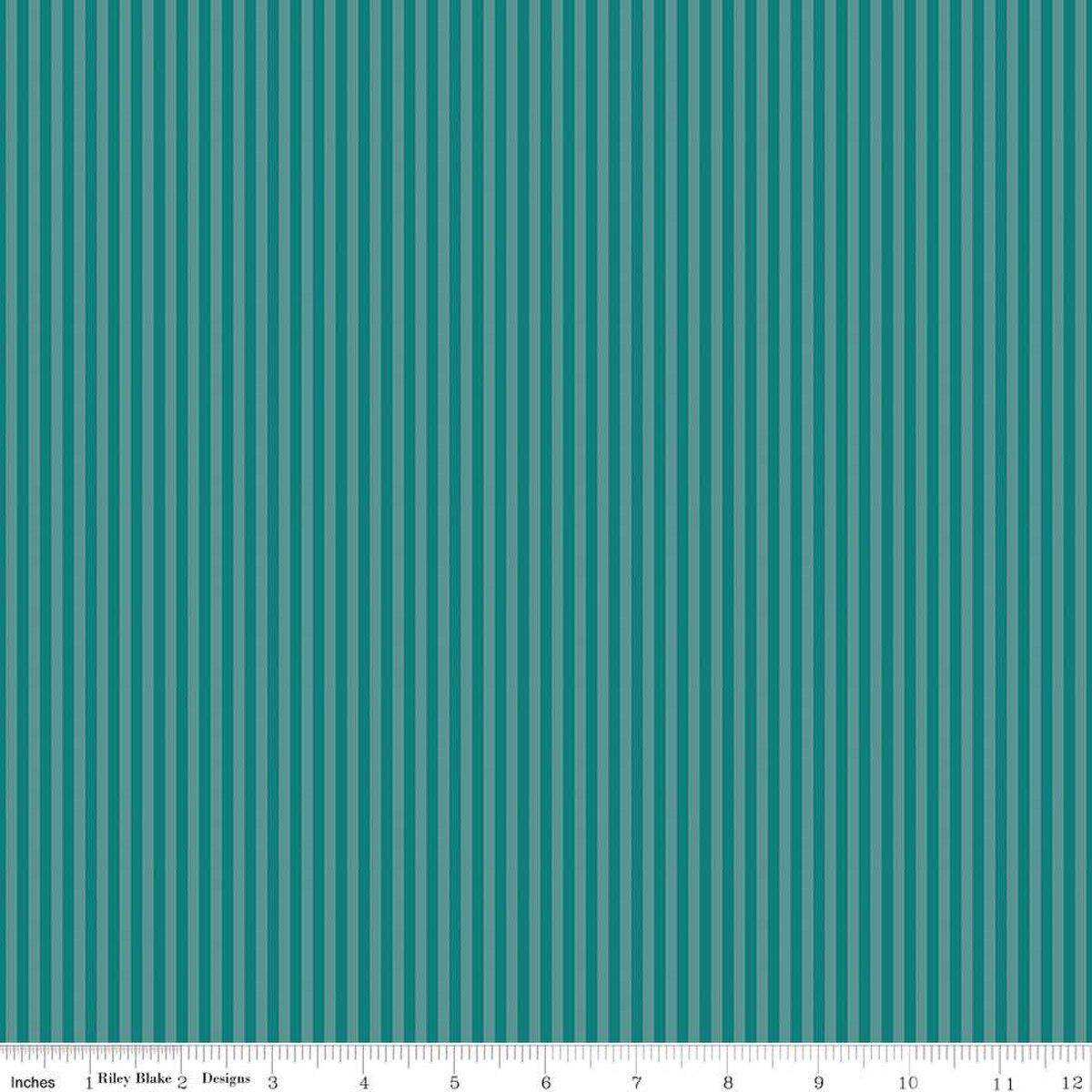 1/8" Tonal Stripe | Teal