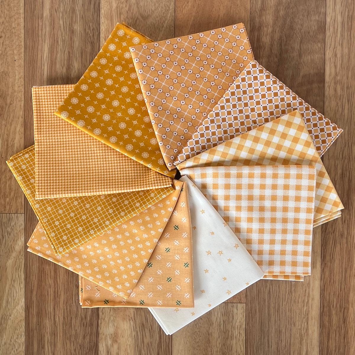 Yellows Fat Quarter Bundle Lori Holt for Riley Blake Designs